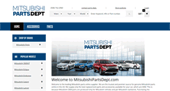 Desktop Screenshot of mitsubishipartsdept.com